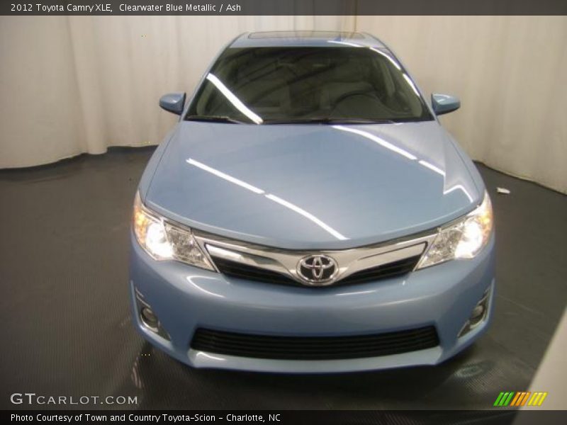 Clearwater Blue Metallic / Ash 2012 Toyota Camry XLE