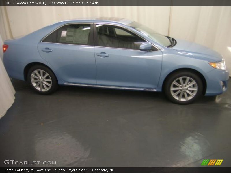Clearwater Blue Metallic / Ash 2012 Toyota Camry XLE