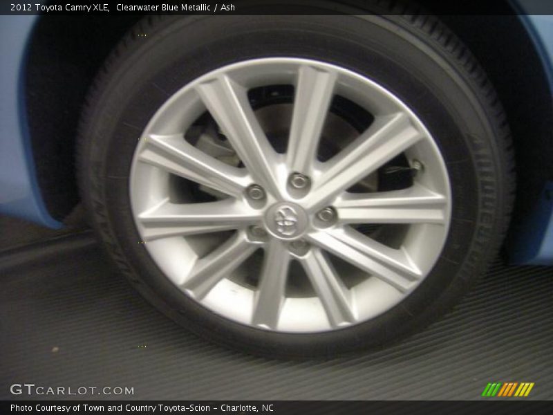 Clearwater Blue Metallic / Ash 2012 Toyota Camry XLE
