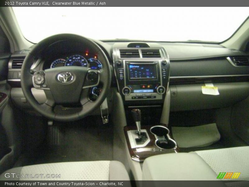 Clearwater Blue Metallic / Ash 2012 Toyota Camry XLE