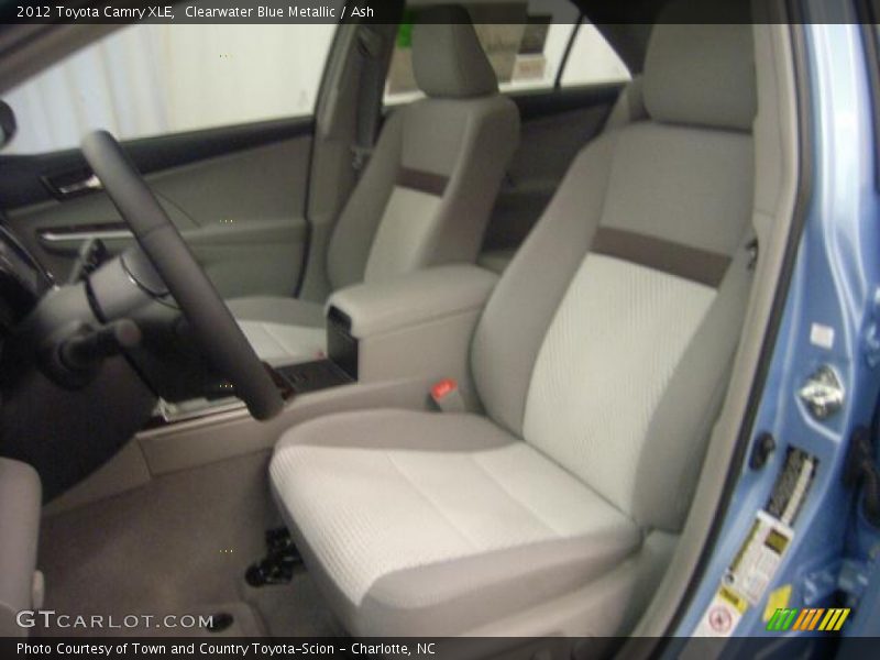 Clearwater Blue Metallic / Ash 2012 Toyota Camry XLE