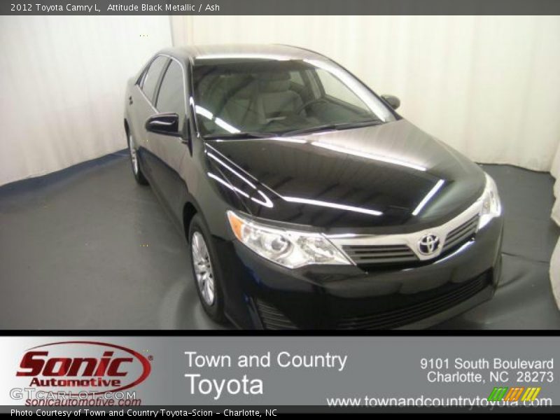 Attitude Black Metallic / Ash 2012 Toyota Camry L