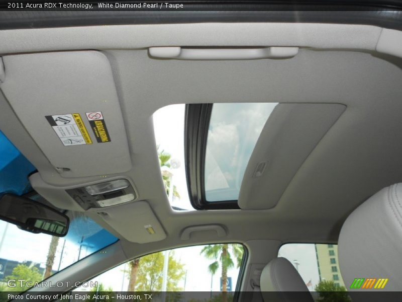 White Diamond Pearl / Taupe 2011 Acura RDX Technology