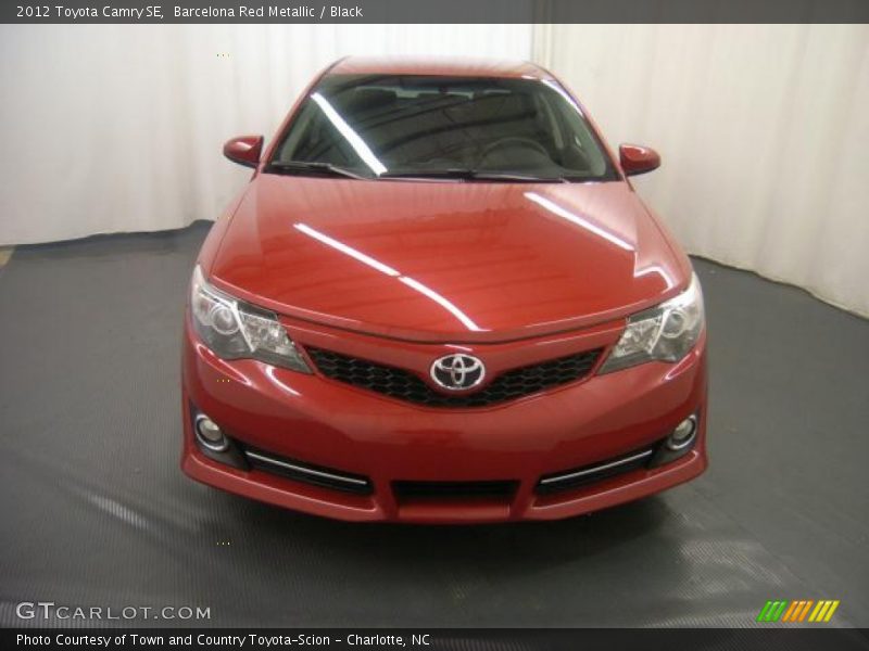 Barcelona Red Metallic / Black 2012 Toyota Camry SE