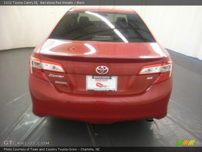 Barcelona Red Metallic / Black 2012 Toyota Camry SE