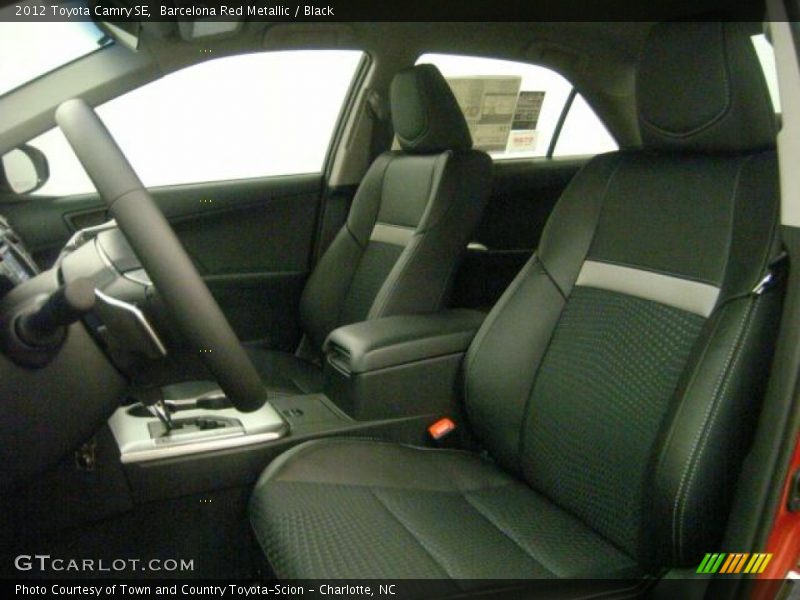Barcelona Red Metallic / Black 2012 Toyota Camry SE