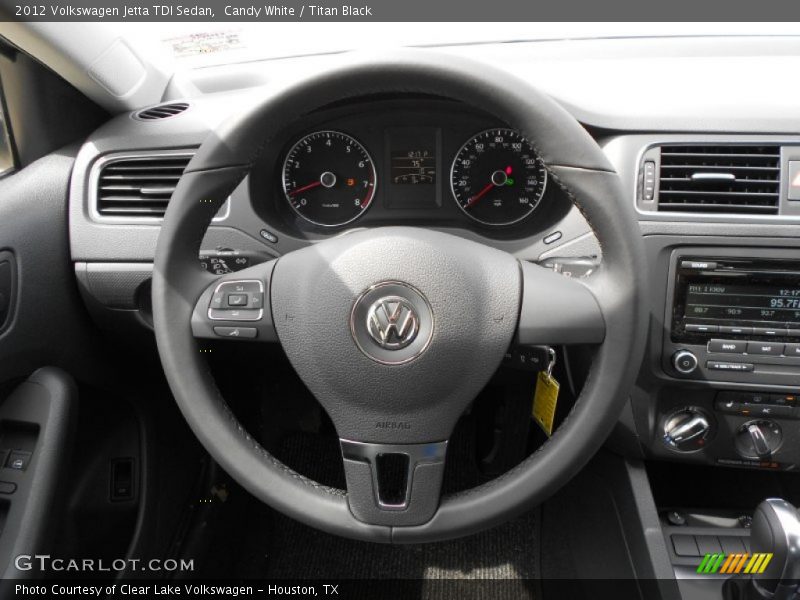Candy White / Titan Black 2012 Volkswagen Jetta TDI Sedan