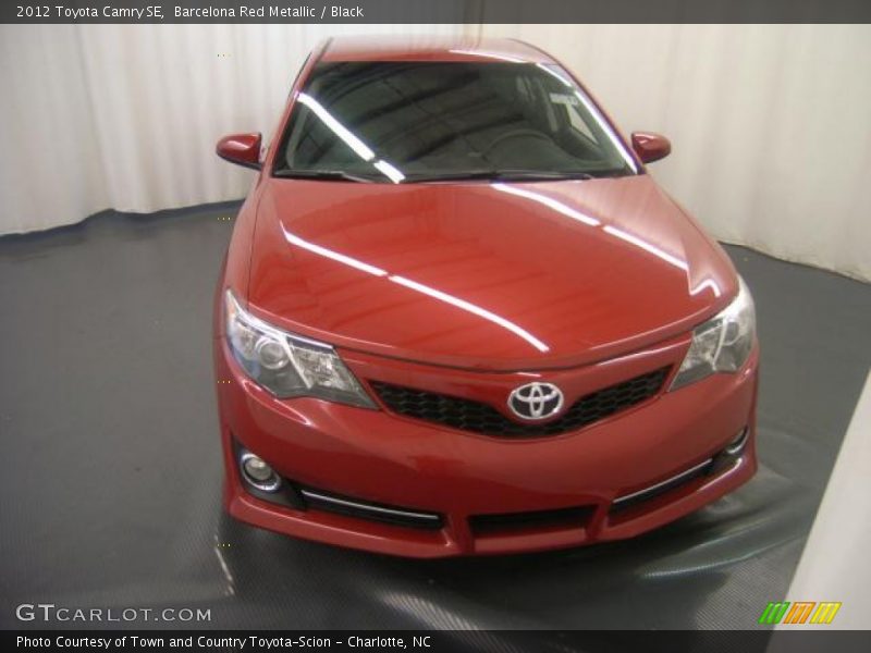 Barcelona Red Metallic / Black 2012 Toyota Camry SE