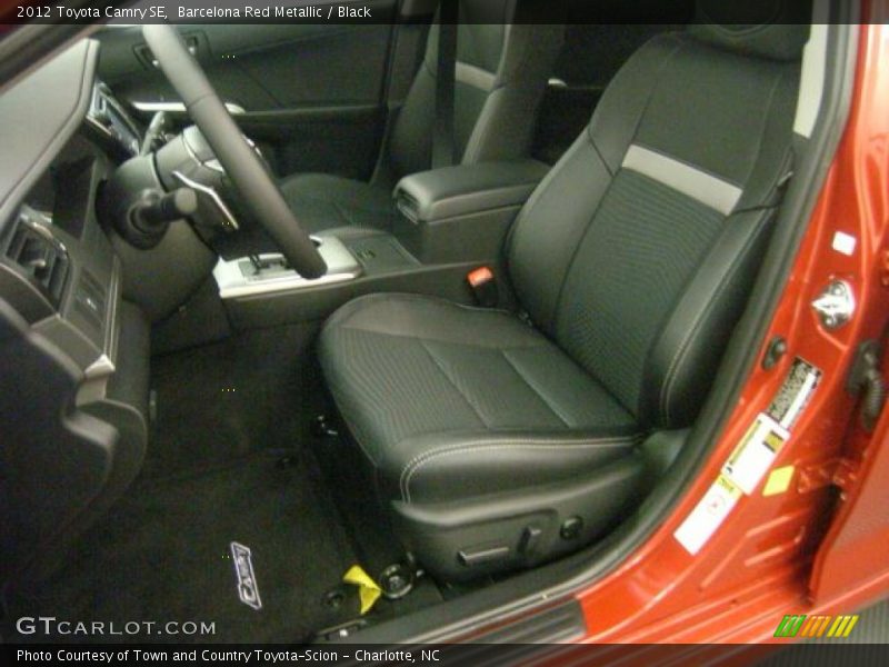 Barcelona Red Metallic / Black 2012 Toyota Camry SE