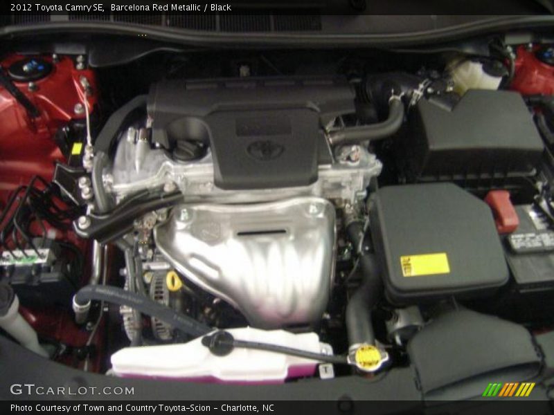 Barcelona Red Metallic / Black 2012 Toyota Camry SE