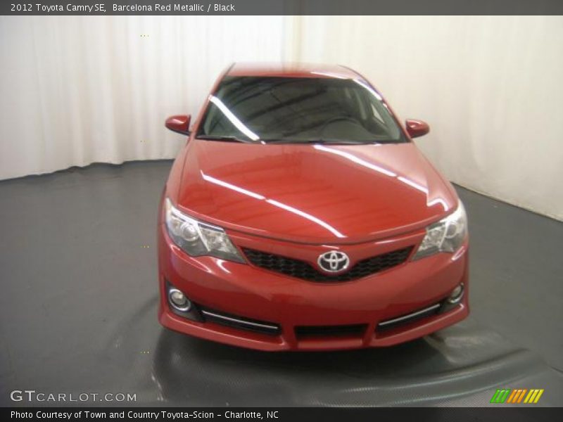 Barcelona Red Metallic / Black 2012 Toyota Camry SE