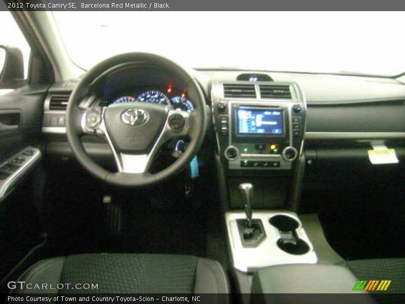 Barcelona Red Metallic / Black 2012 Toyota Camry SE