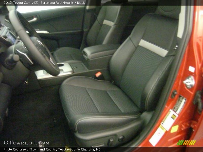 Barcelona Red Metallic / Black 2012 Toyota Camry SE