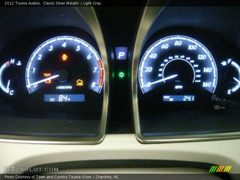 Classic Silver Metallic / Light Gray 2012 Toyota Avalon
