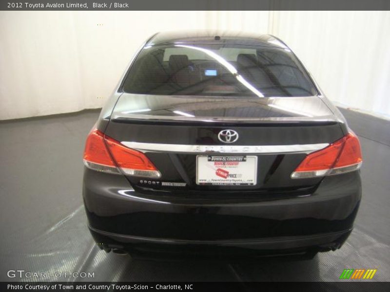 Black / Black 2012 Toyota Avalon Limited