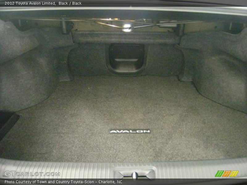 Black / Black 2012 Toyota Avalon Limited