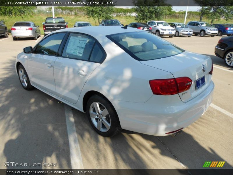 Candy White / Cornsilk Beige 2012 Volkswagen Jetta TDI Sedan