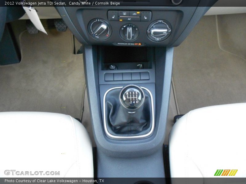 Candy White / Cornsilk Beige 2012 Volkswagen Jetta TDI Sedan