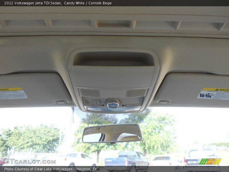 Candy White / Cornsilk Beige 2012 Volkswagen Jetta TDI Sedan