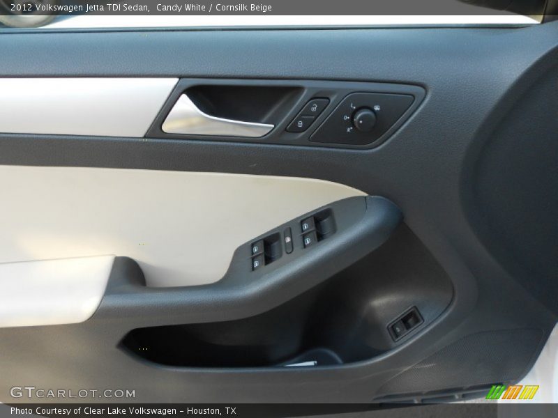 Candy White / Cornsilk Beige 2012 Volkswagen Jetta TDI Sedan