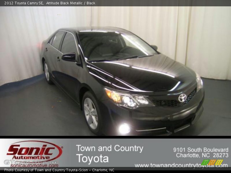 Attitude Black Metallic / Black 2012 Toyota Camry SE