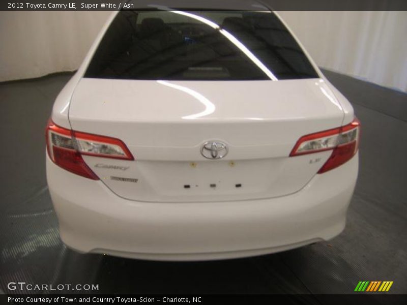 Super White / Ash 2012 Toyota Camry LE