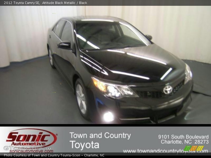 Attitude Black Metallic / Black 2012 Toyota Camry SE