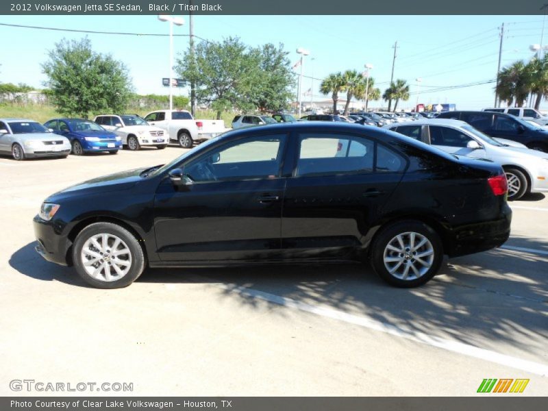 Black / Titan Black 2012 Volkswagen Jetta SE Sedan