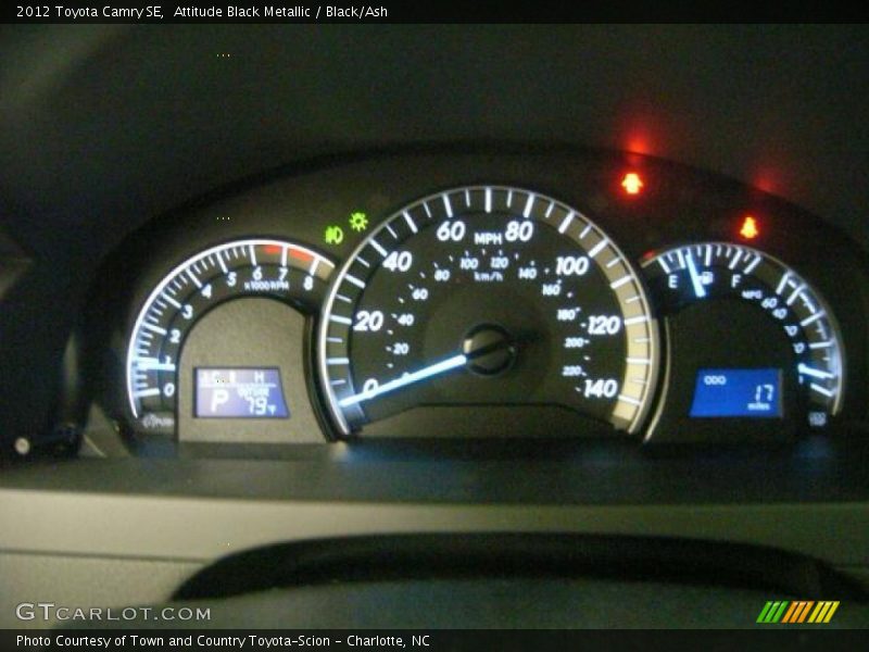Attitude Black Metallic / Black/Ash 2012 Toyota Camry SE