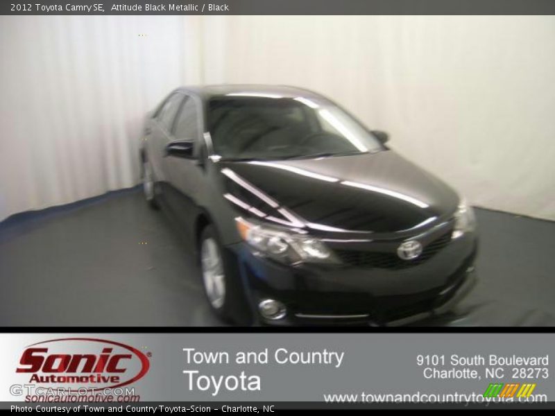 Attitude Black Metallic / Black 2012 Toyota Camry SE