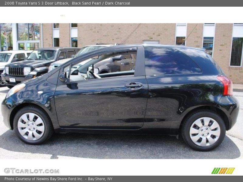 Black Sand Pearl / Dark Charcoal 2008 Toyota Yaris S 3 Door Liftback