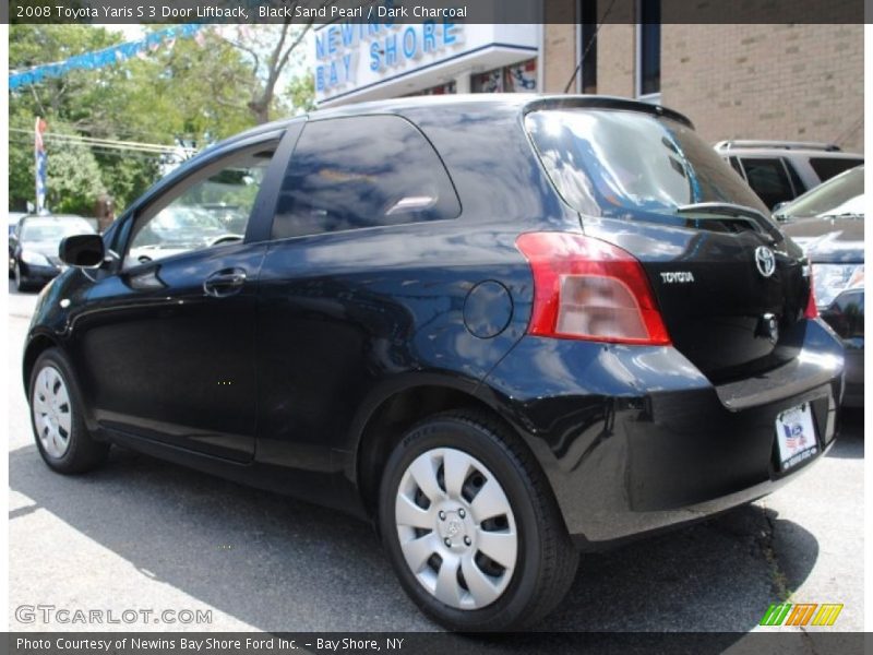 Black Sand Pearl / Dark Charcoal 2008 Toyota Yaris S 3 Door Liftback