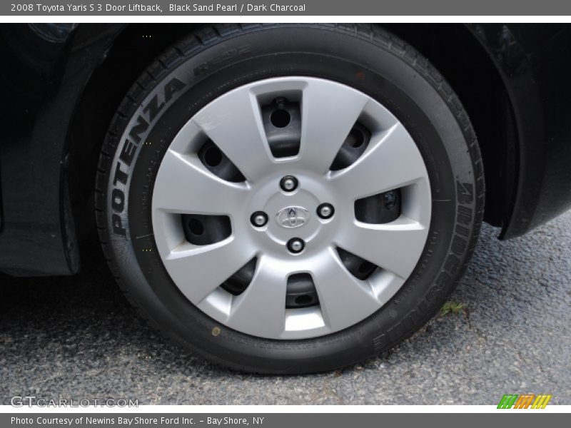 Black Sand Pearl / Dark Charcoal 2008 Toyota Yaris S 3 Door Liftback