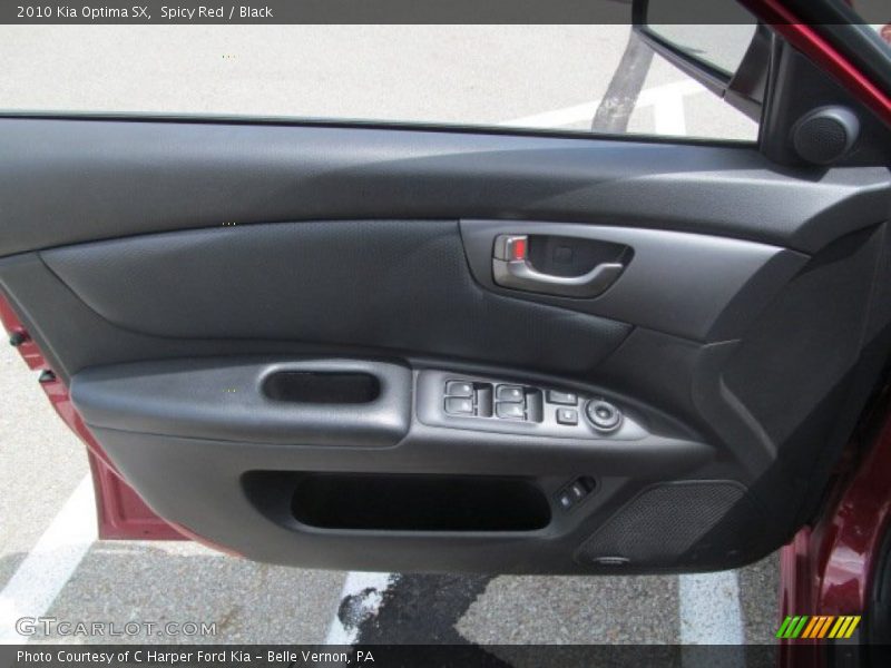 Spicy Red / Black 2010 Kia Optima SX
