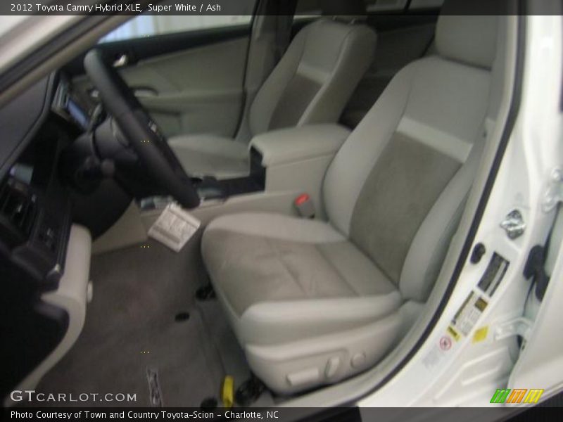 Super White / Ash 2012 Toyota Camry Hybrid XLE