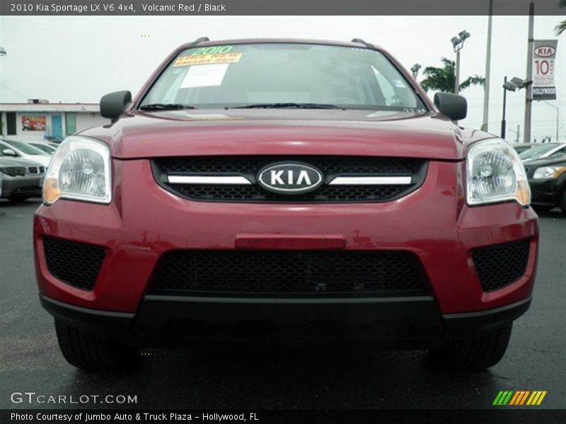 Volcanic Red / Black 2010 Kia Sportage LX V6 4x4