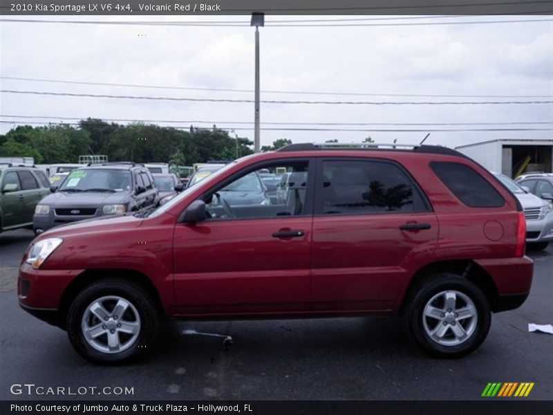 Volcanic Red / Black 2010 Kia Sportage LX V6 4x4