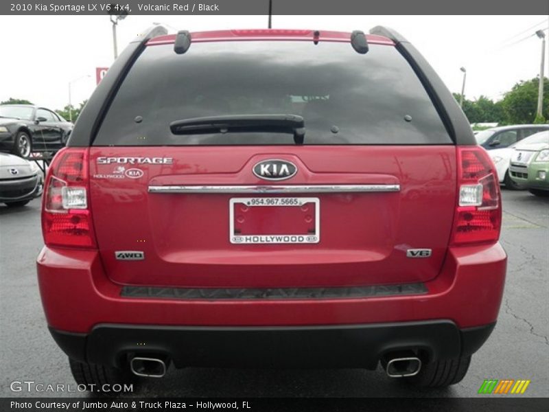 Volcanic Red / Black 2010 Kia Sportage LX V6 4x4