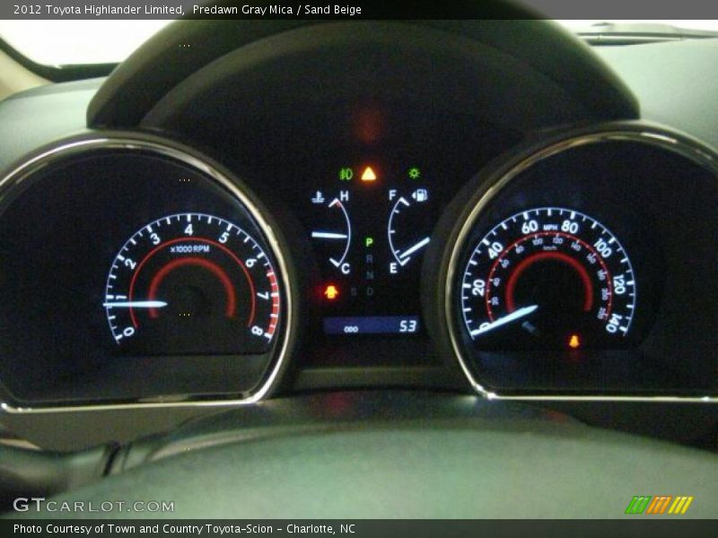 Predawn Gray Mica / Sand Beige 2012 Toyota Highlander Limited