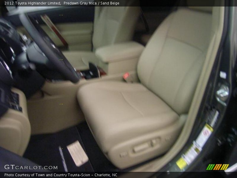 Predawn Gray Mica / Sand Beige 2012 Toyota Highlander Limited