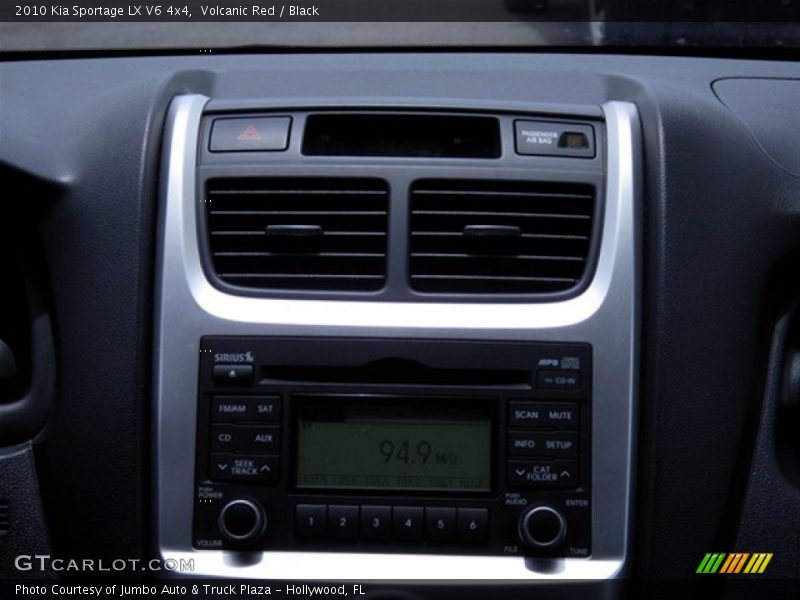 Volcanic Red / Black 2010 Kia Sportage LX V6 4x4