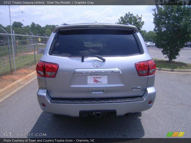 Silver Sky Metallic / Graphite Gray 2012 Toyota Sequoia Limited