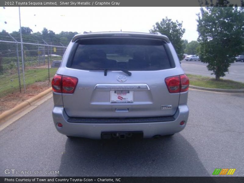 Silver Sky Metallic / Graphite Gray 2012 Toyota Sequoia Limited