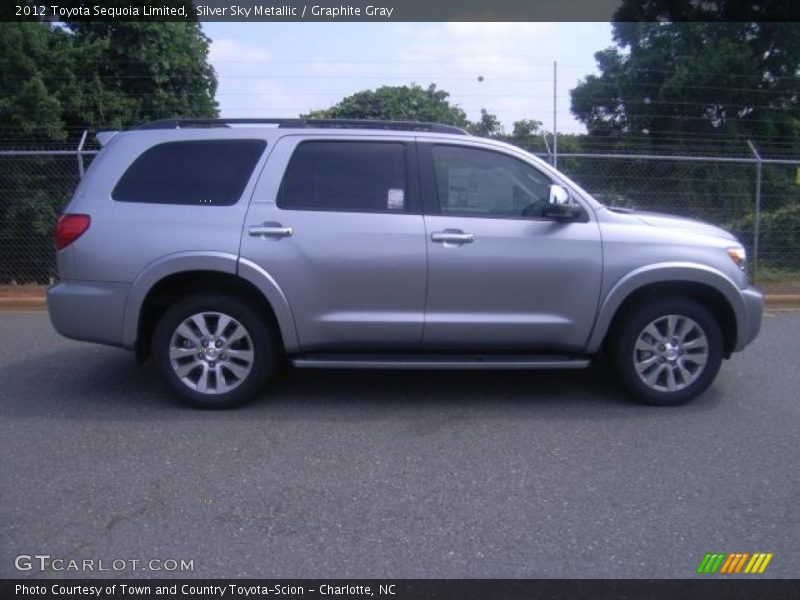 Silver Sky Metallic / Graphite Gray 2012 Toyota Sequoia Limited