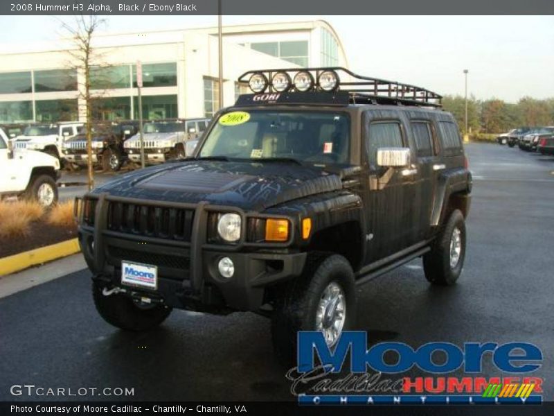 Black / Ebony Black 2008 Hummer H3 Alpha