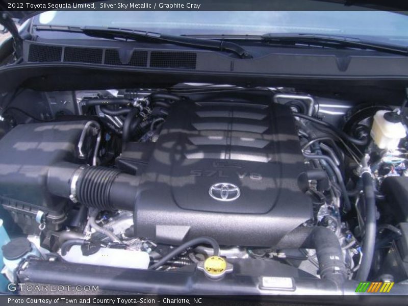 Silver Sky Metallic / Graphite Gray 2012 Toyota Sequoia Limited