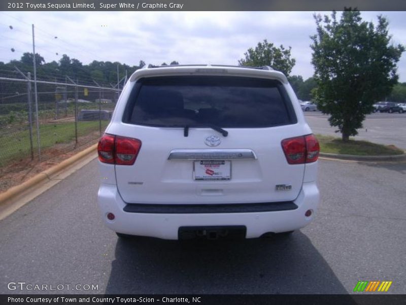 Super White / Graphite Gray 2012 Toyota Sequoia Limited