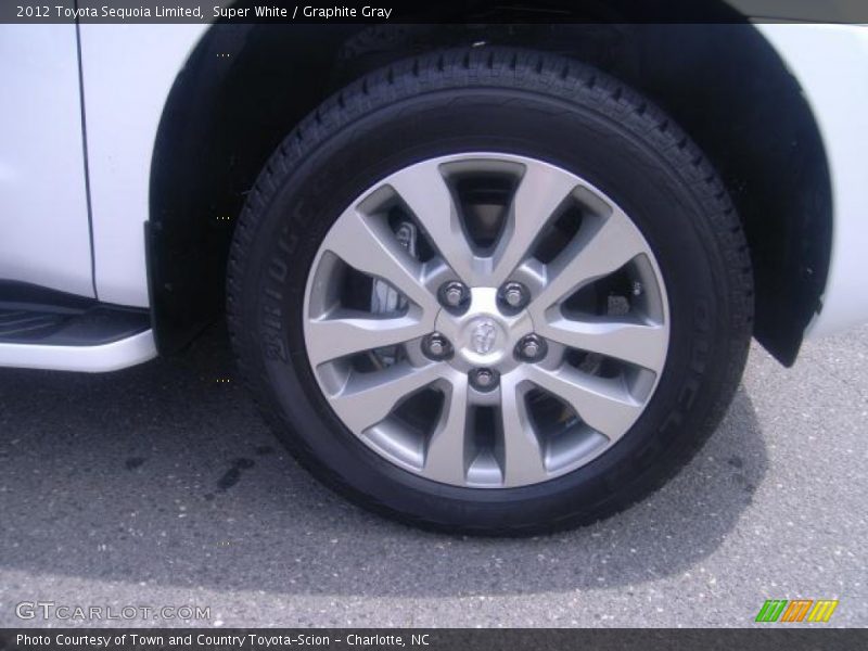 Super White / Graphite Gray 2012 Toyota Sequoia Limited