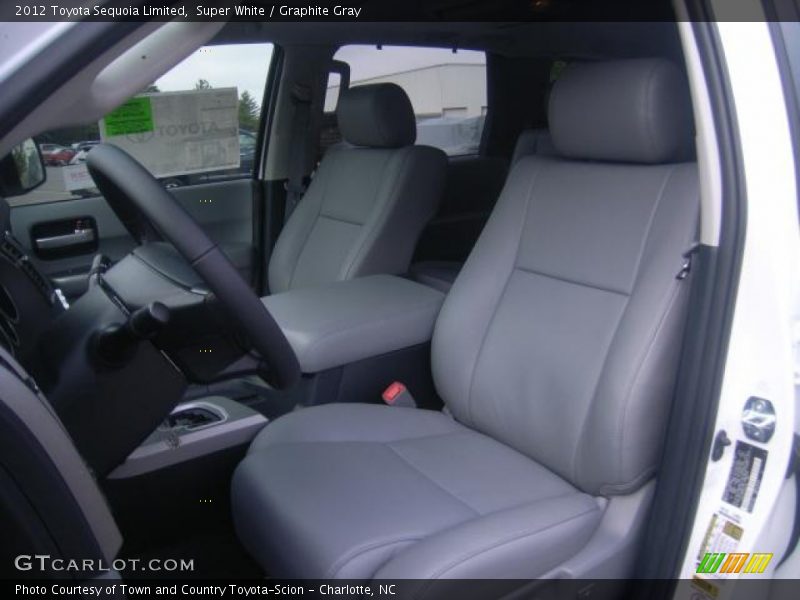 Super White / Graphite Gray 2012 Toyota Sequoia Limited