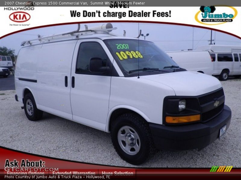 Summit White / Medium Pewter 2007 Chevrolet Express 1500 Commercial Van